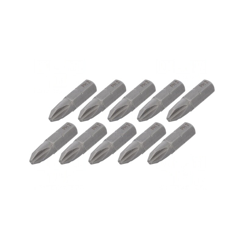 Capăt Şurubelniţă Phillips PH2 25mm 10buc | Electronic-mag.ro | Componente Electronice