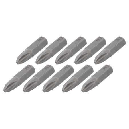 Capăt Şurubelniţă Phillips PH2 25mm 10buc | Electronic-mag.ro | Componente Electronice