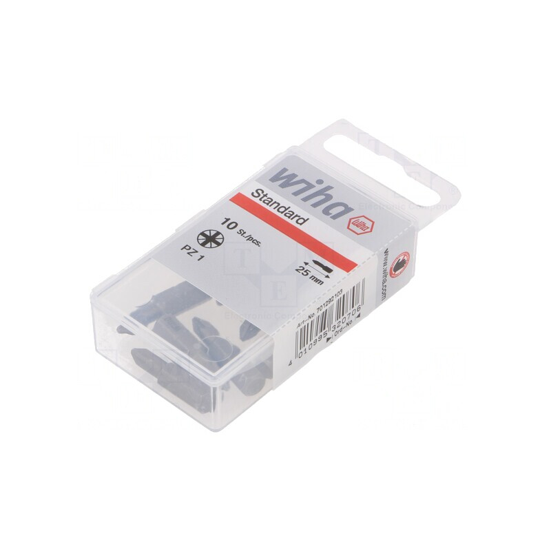 Set 10 Capete Șurubelniță PZ1 25mm Pozidriv® | Electronic-mag.ro | Componente Electronice
