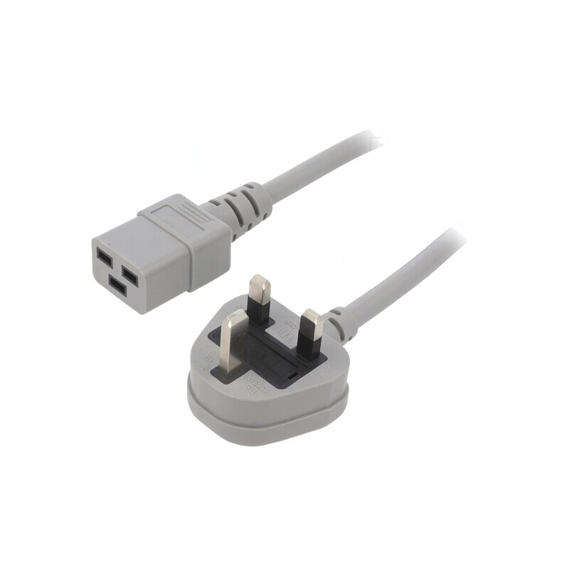 Cablu Alimentare Gri 1,8m 3x1,5mm2 BS 1363 la IEC C19 | Electronic-mag.ro | Componente Electronice Cablu Alimentare Gri 1,8m 3x1,5mm2 BS 1363 la IEC C19 | Electronic-mag.ro | Componente Electronice