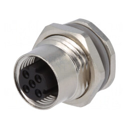 Soclu M12 4 PIN Ethernet IP67 250V | Electronic-mag.ro | Componente Electronice