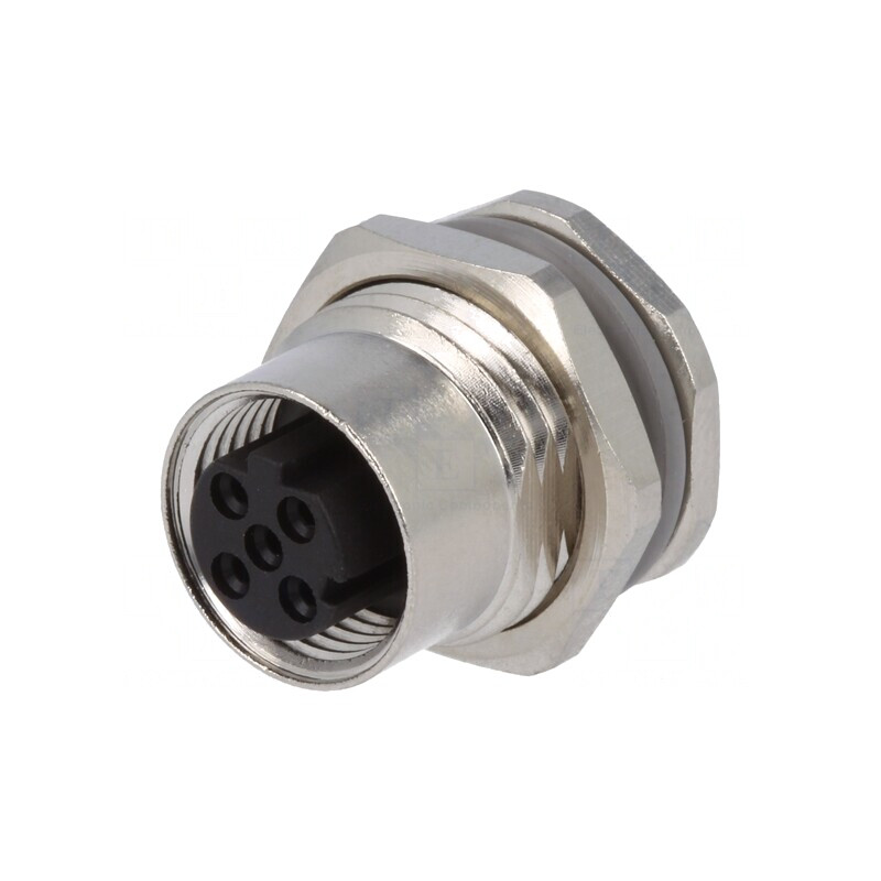 Soclu M12 4 PIN Ethernet IP67 250V | Electronic-mag.ro | Componente Electronice