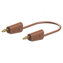 Cablu de măsurare maro 0,25m 60VDC 30VAC 32A | Electronic-mag.ro | Componente Electronice