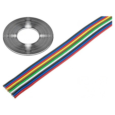 Cablu bandă neecranat PVC 10x0,5mm2 500V | Electronic-mag.ro | Componente Electronice