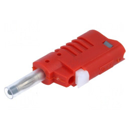 Conector banană 4mm 36A roșu pentru cablu | Electronic-mag.ro | Componente Electronice