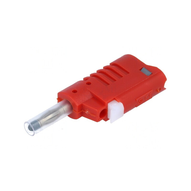 Conector banană 4mm 36A roșu pentru cablu | Electronic-mag.ro | Componente Electronice