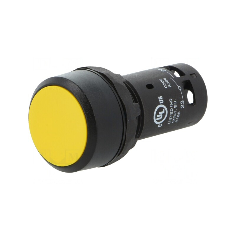 Comutator Galben 22mm 1 NO | Electronic-mag.ro | Componente Electronice