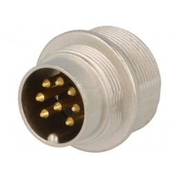 Conector M16 Soclu Tată Lipire 8 PIN 5A 60V IP68 | Electronic-mag.ro | Componente Electronice