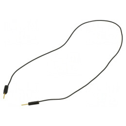 Cablu de măsurare neizolat 0,3m negru 60VDC 30VAC 3A | Electronic-mag.ro | Componente Electronice