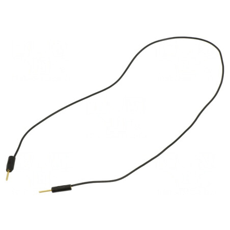 Cablu de măsurare neizolat 0,3m negru 60VDC 30VAC 3A | Electronic-mag.ro | Componente Electronice