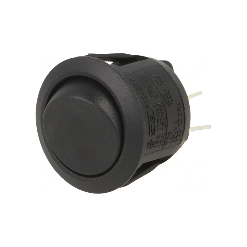 Comutator ROCKER DPST ON-OFF 10A/28VDC Negru | Electronic-mag.ro | Componente Electronice
