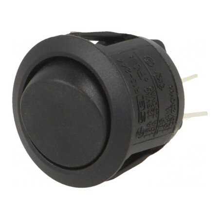 Comutator ROCKER DPST ON-OFF 10A/28VDC Negru | Electronic-mag.ro | Componente Electronice