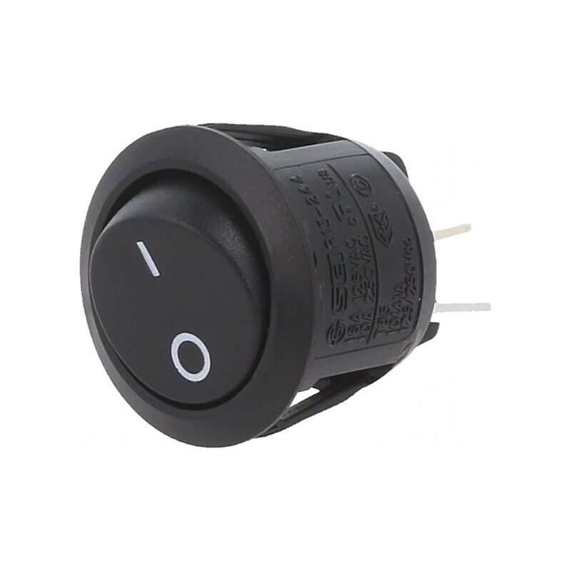 Comutator Rocker DPST ON-OFF 10A/28VDC Negru | Electronic-mag.ro | Componente Electronice