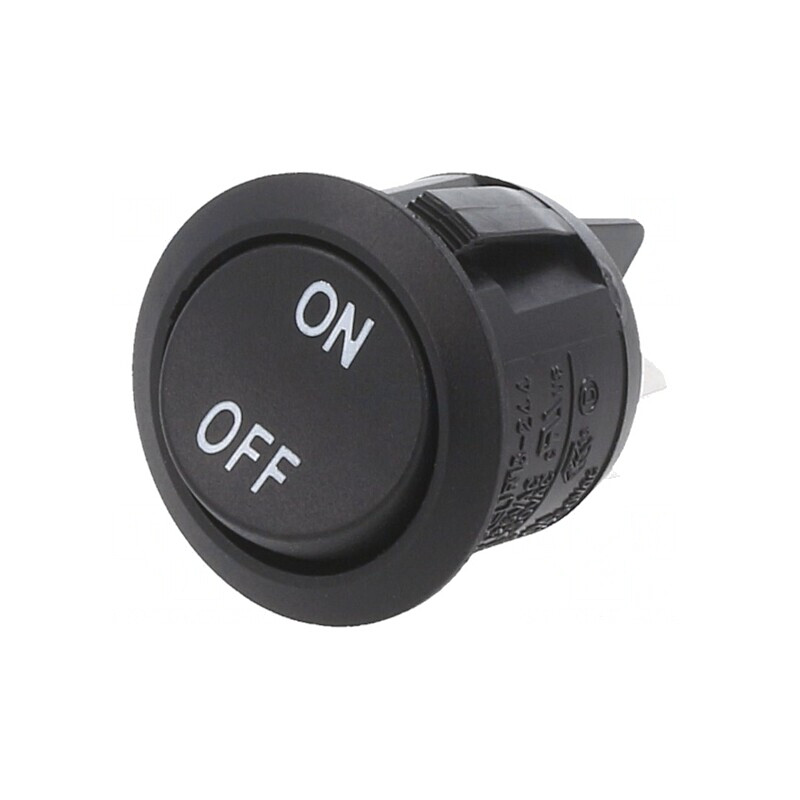 Comutator Rocker DPST ON-OFF 10A 28VDC Negru | Electronic-mag.ro | Componente Electronice