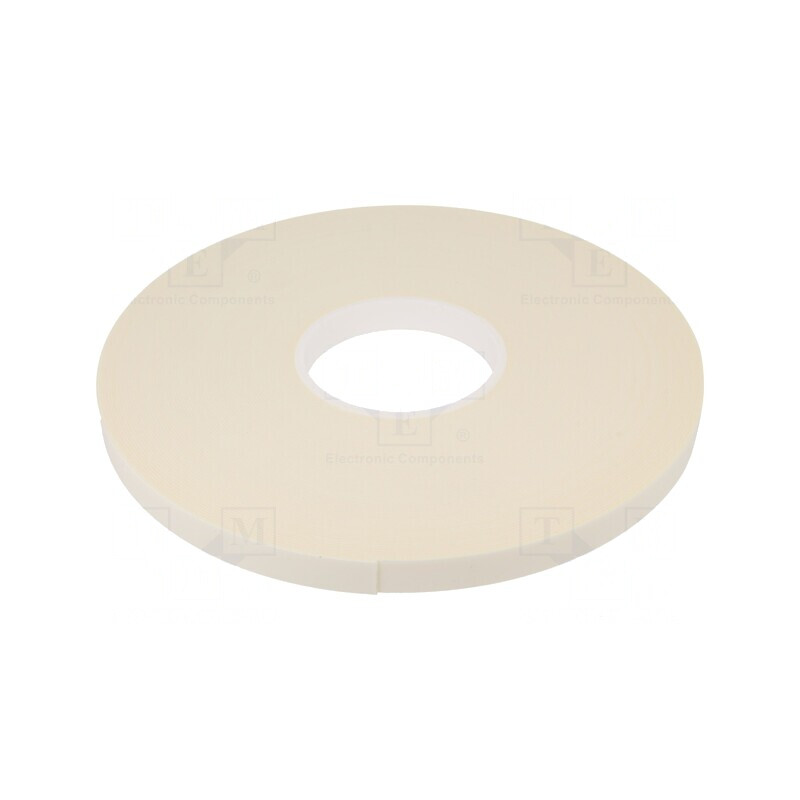 Bandă dublu adezivă albă 15mm x 33m x 1mm | Electronic-mag.ro | Componente Electronice