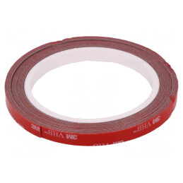 Bandă de Fixare Acrilică Gri 9mm x 5m | Electronic-mag.ro | Componente Electronice