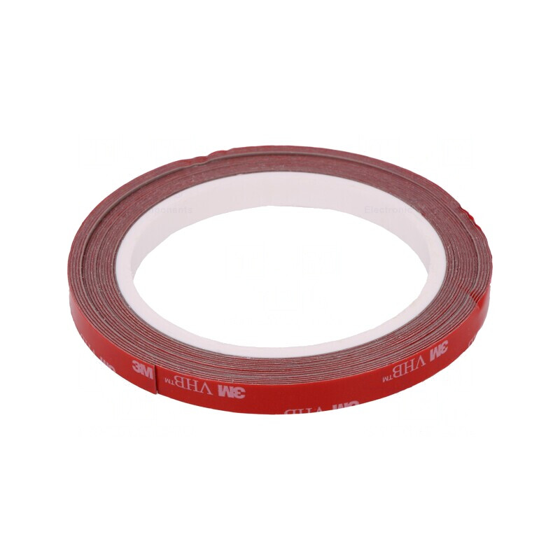 Bandă de Fixare Acrilică Gri 9mm x 5m | Electronic-mag.ro | Componente Electronice