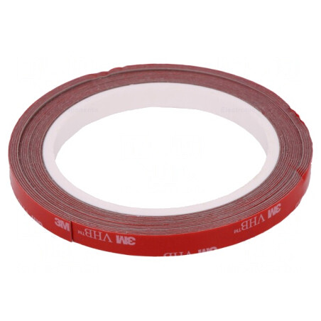 Bandă de Fixare Acrilică Gri 9mm x 5m | Electronic-mag.ro | Componente Electronice
