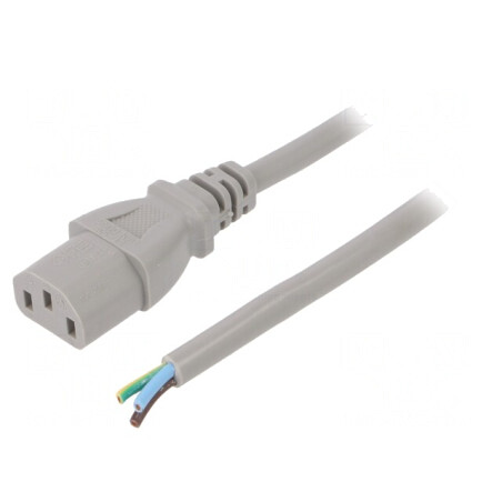 Cablu Alimentare IEC C13 10A 250V 5m Gri | Electronic-mag.ro | Componente Electronice
