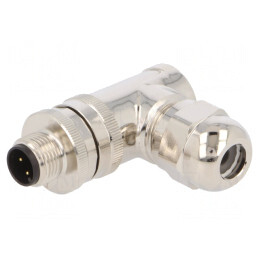 Mufă M12 PIN 3 tată DeviceNet CANopen IP67 pe cablu | Electronic-mag.ro | Componente Electronice