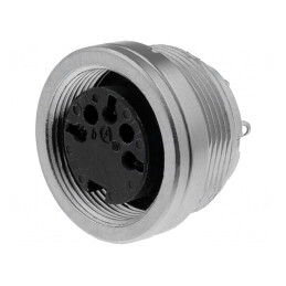 Conector M16 Soclu Mamă 3 PIN 5A 300V IP65/IP67 | Electronic-mag.ro | Componente Electronice