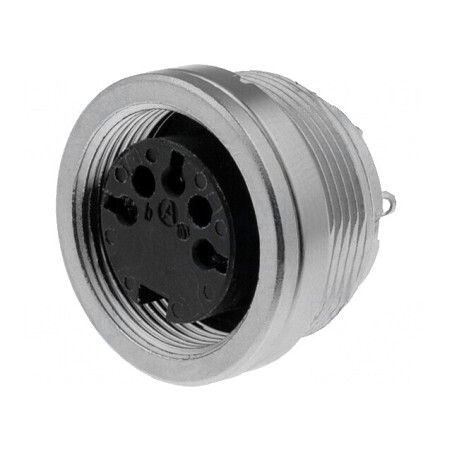 Conector M16 Soclu Mamă 3 PIN 5A 300V IP65/IP67 | Electronic-mag.ro | Componente Electronice