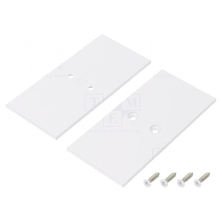 Obturator Alb pentru LED Profile 2 Bucăți Oțel 33x69 mm | Electronic-mag.ro | Componente Electronice