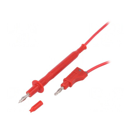 Cablu de Măsurare 1m 60VDC 20A 4mm Soclu Axial | Electronic-mag.ro | Componente Electronice