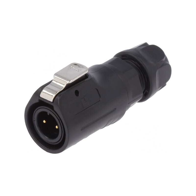 Conector: circular mufă dimensiune 12 02 tată PIN: 2 aurit 5A | Electronic-mag.ro | Componente Electronice