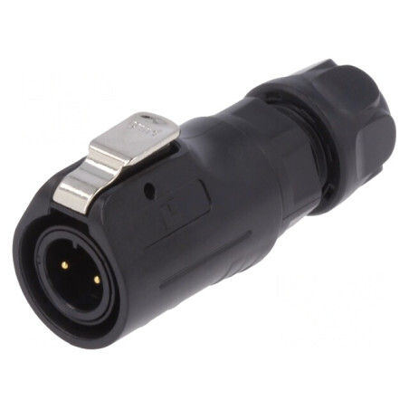 Conector: circular mufă dimensiune 12 02 tată PIN: 2 aurit 5A | Electronic-mag.ro | Componente Electronice