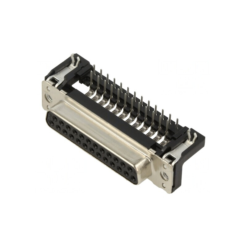 Conector D-Sub 25 Pin Soclu 90° THT M3 | Electronic-mag.ro | Componente Electronice