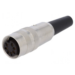 Conector M16 Mufă Mamă 7 Pin 5A 60V Drept pentru Cablu | Electronic-mag.ro | Componente Electronice