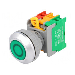 Comutator apăsare 30mm 2NC/NO | Electronic-mag.ro | Componente Electronice