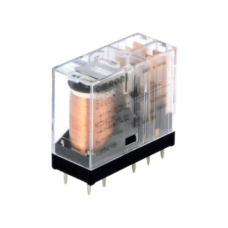 Releu Electromagnetic DPDT 24V 3A | Electronic-mag.ro | Componente Electronice