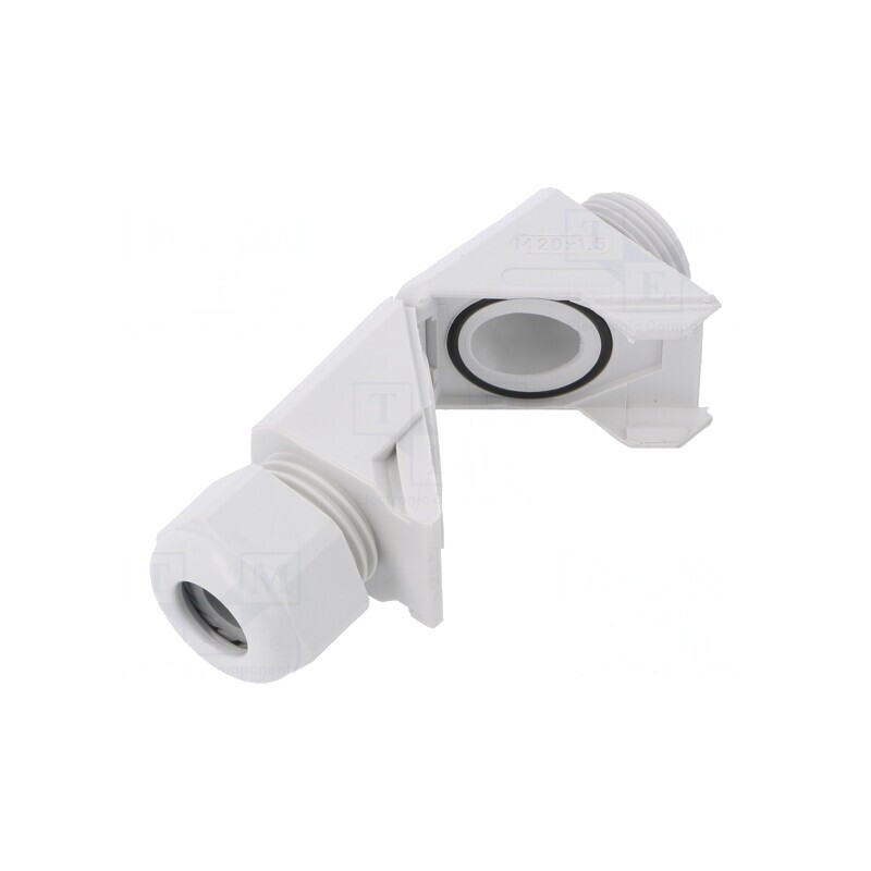 Garnitură etanşare unghi M20 IP68 poliamidă gri | Electronic-mag.ro | Componente Electronice