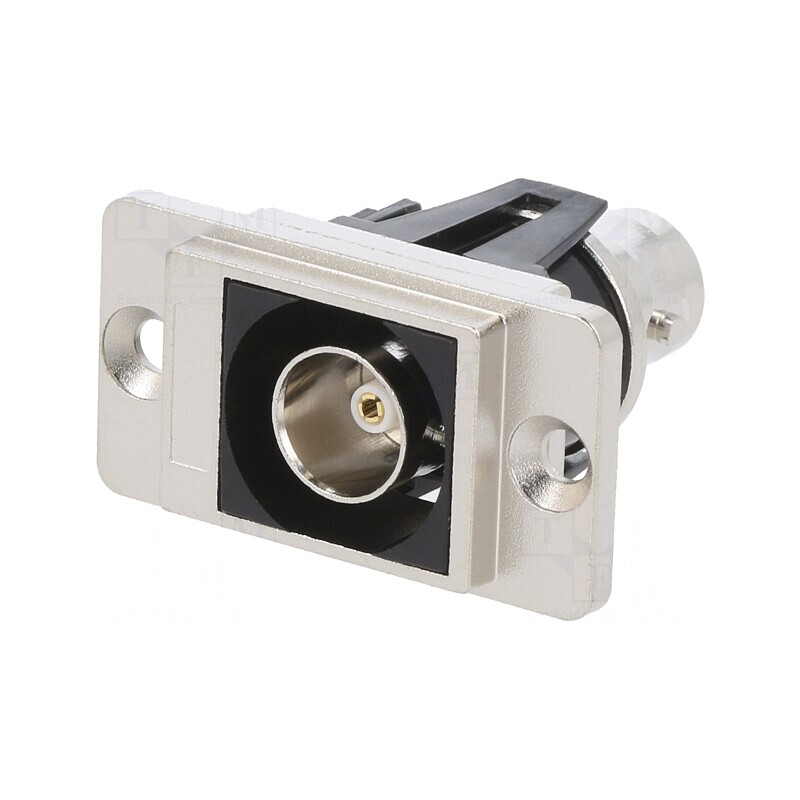 Adaptor BNC Soclu Bilateral 75Ω Argintiu Metal | Electronic-mag.ro | Componente Electronice