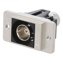 Adaptor BNC Soclu Metalic 75Ω Argintiu | Electronic-mag.ro | Componente Electronice