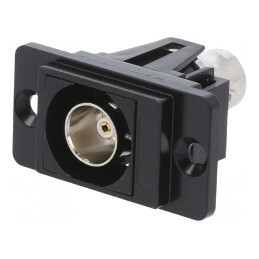 Adaptor BNC Soclu Metalic 75Ω 29mm Negru