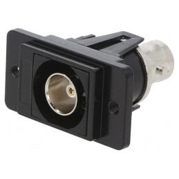 Adaptor BNC Soclu 75Ω Metal Negru 29mm | Electronic-mag.ro | Componente Electronice