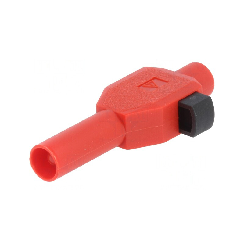 Mufă Banană 4mm 10A 600V Roșie Izolată | Electronic-mag.ro | Componente Electronice