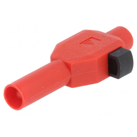 Mufă Banană 4mm 10A 600V Roșie Izolată | Electronic-mag.ro | Componente Electronice