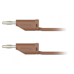 Cablu de măsurare 70VDC 33VAC 16A 4mm maro | Electronic-mag.ro | Componente Electronice