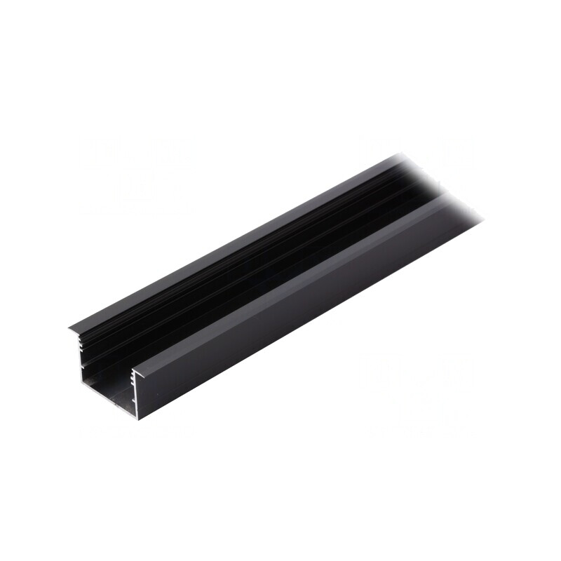 Profil aluminiu anodizat negru 1m pentru module LED VARIO30-07 | Electronic-mag.ro | Componente Electronice
