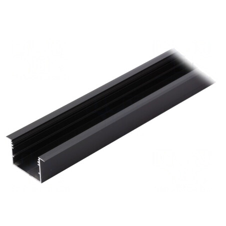 Profil aluminiu anodizat negru 1m pentru module LED VARIO30-07 | Electronic-mag.ro | Componente Electronice