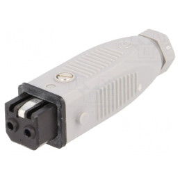Conector Dreptunghiular ST Mufă Mamă 2 PIN Cositorit IP54 | Electronic-mag.ro | Componente Electronice