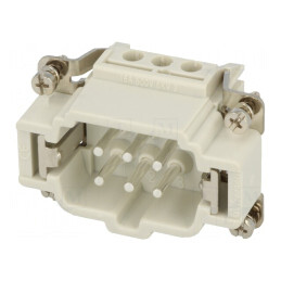 Conector HDC Inserturi Contact Tată 6PE 16A | Electronic-mag.ro | Componente Electronice