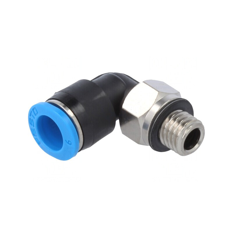 Racord push-in 90° 6mm -0,95÷6bar | Electronic-mag.ro | Componente Electronice