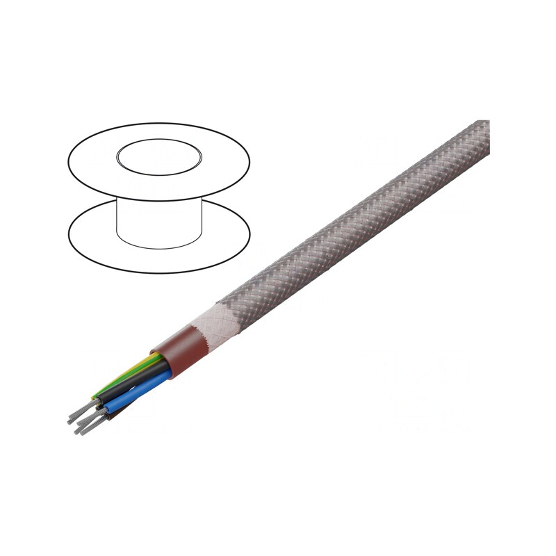 Cablu Silicon 5G0.75mm2 Maro-Roșu 60-180°C | Electronic-mag.ro | Componente Electronice