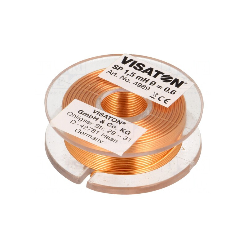 Bobină cu Aer 1,5mH 1,65Ω 43mm 14mm 0,6mm | Electronic-mag.ro | Componente Electronice