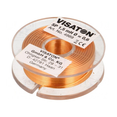 Bobină cu Aer 1,5mH 1,65Ω 43mm 14mm 0,6mm | Electronic-mag.ro | Componente Electronice
